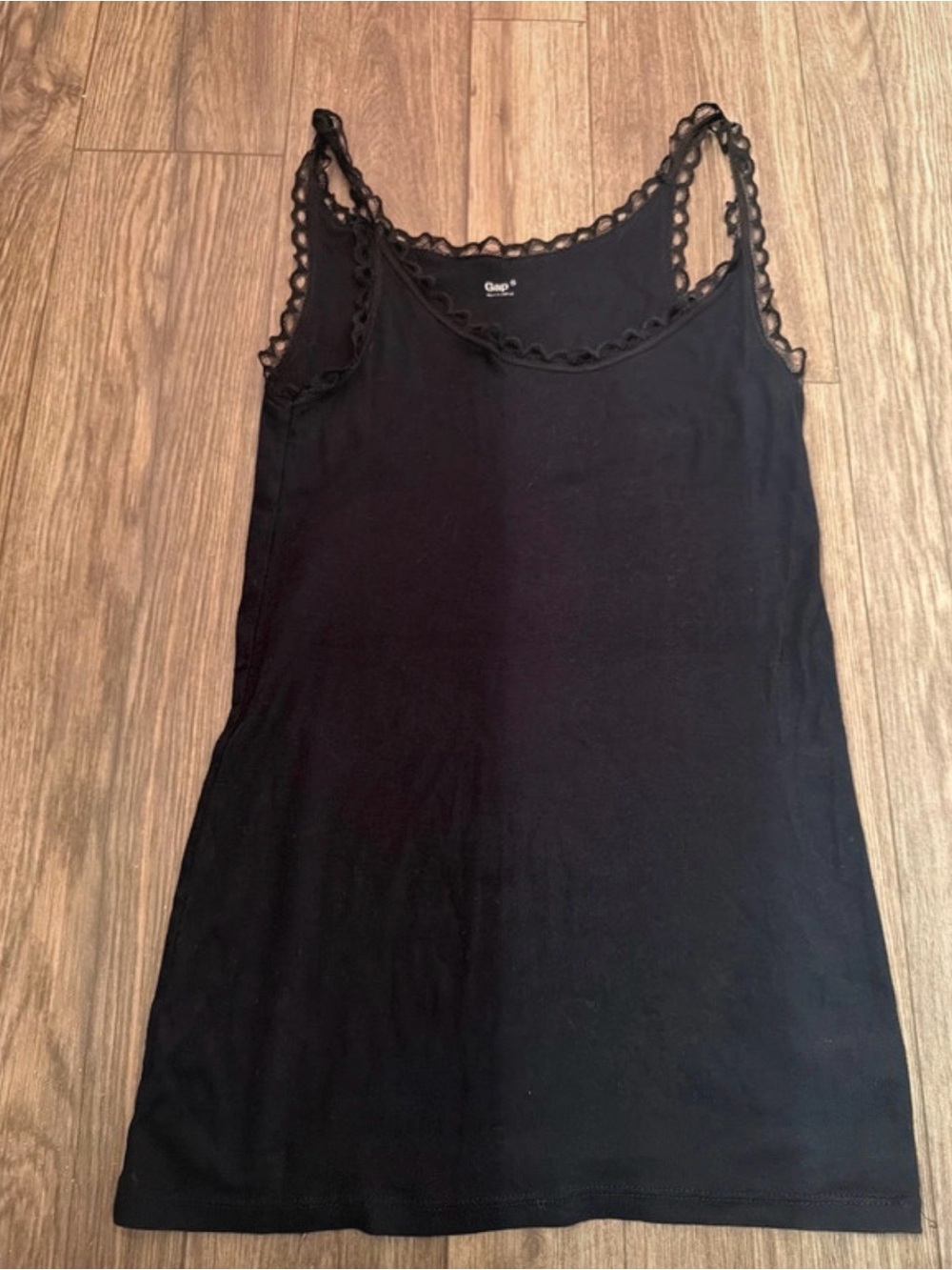 GAP Black Lace-Edge Tank